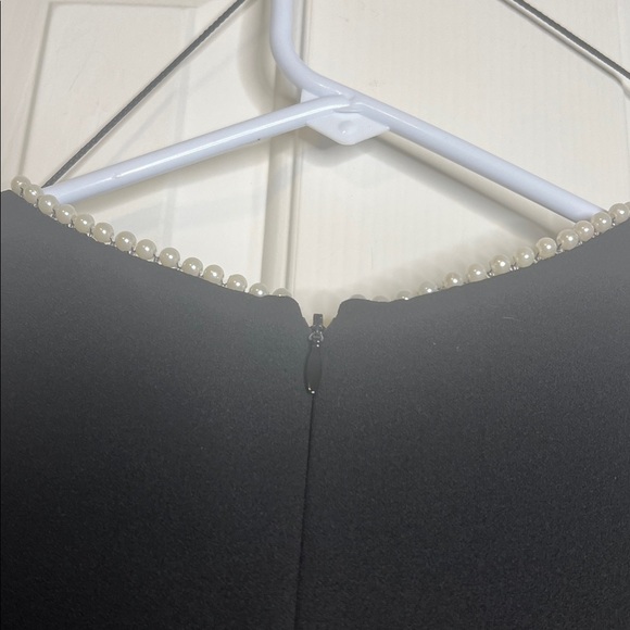 Gal Meets Glam Victoria Pearl-Trim Fit & Flare Dress size 10 - Picture 5 of 10